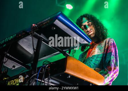 Bournemouth, UK. 22nd Nov, 2024. Ozric Tentacles performing at the O2 Academy Bournemouth 22.11.2024. Credit: Charlie Raven/Alamy Live News Stock Photo