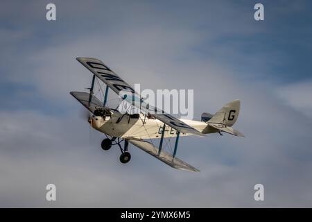 De Havilland DH 60X Hermes Moth 'G-EBWD', Old Warden Airfield, Biggleswade, Bedfordshire, England, UK Stock Photo