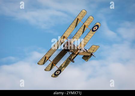 Sopwith Triplane 'N6290', Old Warden Airfield, Biggleswade, Bedfordshire, England, UK Stock Photo