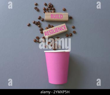 How to build resilience symbol. Concept words How to build resilience ...