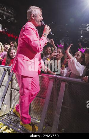 Ross Antony with audience at the Schlagernacht des Jahres live on Das Original Tour in the Berlin Uber Arena on 16 November 2024 Stock Photo