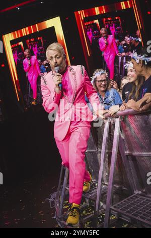 Ross Antony with audience at the Schlagernacht des Jahres live on Das Original Tour in the Berlin Uber Arena on 16 November 2024 Stock Photo