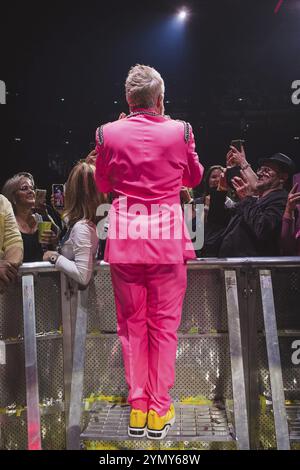 Ross Antony with audience at the Schlagernacht des Jahres live on Das Original Tour in the Berlin Uber Arena on 16 November 2024 Stock Photo