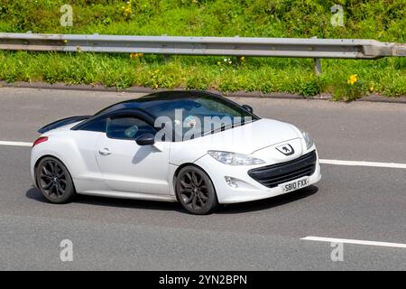 2010 White Peugeot RCZ GT HDI sports diesel coupé 2+2 sports car Stock Photo