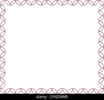 Chinese frame border art china style. Asian new year decorative traditional borders, oriental gold line retro pattern for image frame. Vintage vector Stock Vector