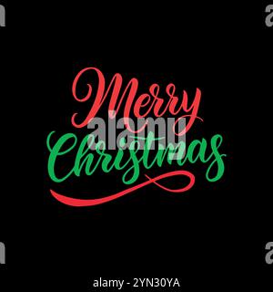 Merry Christmas text. Xmas calligraphic inscription. Merry Christmas vector text Calligraphic Lettering Font vintage. Christmas handwritten lettering. Stock Vector