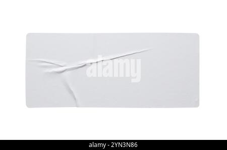 Blank paper sticker label texture isolated on white background Stock ...