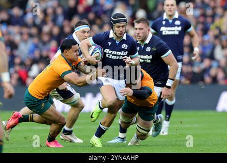 Scotland's Darcy Graham runs with the ball during the Autumn ...