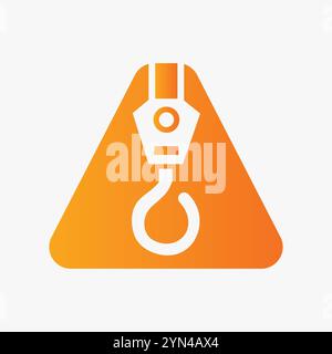 Letter A Crane Logo Concept For Construction Symbol Vector Template Stock Vector