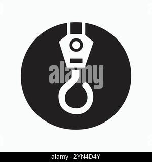 Letter O Crane Logo Concept For Construction Symbol Vector Template Stock Vector