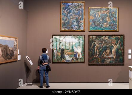 Works of Joaquim Sunyer (Sitges, 1874-1956), MNAC, Museu Nacional  D’Art de Catalunya, Barcelona, Spain Stock Photo