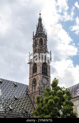 Cathedral Maria Himmelfahrt in downtown Bozen, autonomous province of South Tirol in Italy Stock Photo