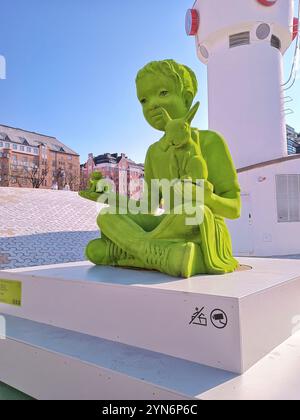 Green Giant Statue in Middle of Helsinki in Finland Stock Photo - Alamy