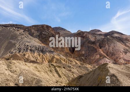 Famous Artists Palette in Death Valley National Park, USA, North America Stock Photo