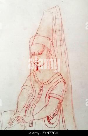 Margaret Stewart (1424 – 1445) princess of Scotland and the dauphine of France. Stock Photo