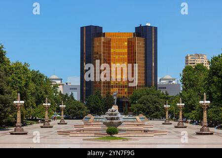 The headquarters of the Central Bank of Azerbaijan in Baku, Azerbaijan Stock Photo