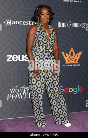 November 24, 2024, Los Angeles, Ca, USA: LOS ANGELES - NOV 24: Estelle at the Koshie Mills Heirs Of Afrika Present 7th Annual International Women of Power AwardsMolly Wolveck Art Exhibit to benefit ALS Research & Care at Sheraton Grand on November 24, 2024 in Los Angeles, CA (Credit Image: © Kay Blake/ZUMA Press Wire) EDITORIAL USAGE ONLY! Not for Commercial USAGE! Stock Photo