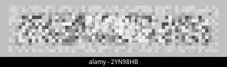 Censored texture background. Censor blur effect Stock Vector
