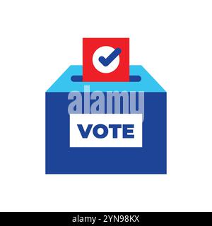 Voting ballot box symbol Stock Vector