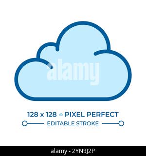 Cloud RGB color icon Stock Vector