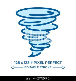 Tornado RGB color icon Stock Vector
