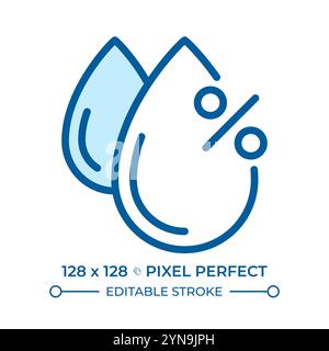 Humidity RGB color icon Stock Vector