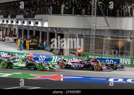 Las Vegas, USA. 23rd Nov, 2024. The start of the Formula 1 Las Vegas Grand Prix in Las Vegas, Nevada, on November 23, 2024. (Photo by Travis P Ball/Sipa USA) Credit: Sipa USA/Alamy Live News Stock Photo