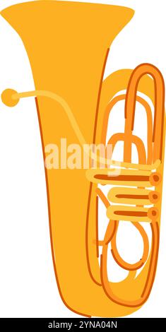 bell tuba cartoon. concert symphony, ensemble performance, musician ...