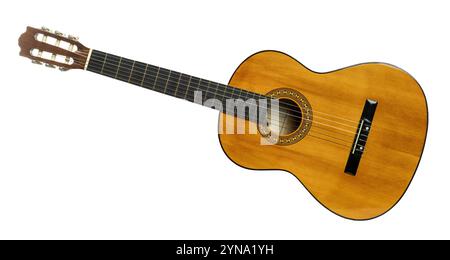 Classical guitar isolated on transparent background with clipping path Stock Photo