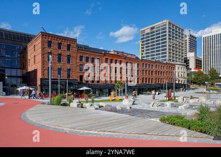 Canada, province of New Brunswick, the city of Saint John (Saint-Jean), downtown, Market Square Stock Photo