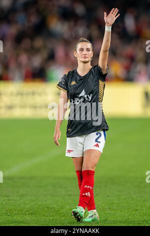 Melbourne, Australia. 24th May, 2024. Arsenal's Emily Fox seen during the Friendly match between A-League Women All Stars and Arsenal Women FC at Marvel Stadium. Victory for Arsenal Women FC 1-0. (Photo by Olivier Rachon/SOPA Images/Sipa USA) Credit: Sipa USA/Alamy Live News Stock Photo