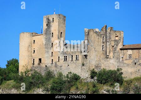 France, Hautes Alpes (05), Tallard, Chateau (XIV et XVIe) Stock Photo