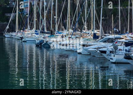 France, Alpes Maritimes (06), Mandelieu La Napoule, port de La Rague Stock Photo