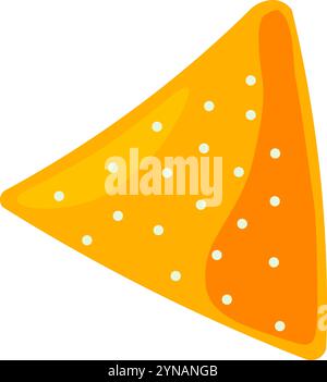 Corn chips icon cartoon vector. Triangle taco. Crisp cookie. Corn chips ...