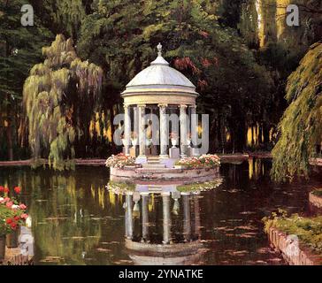 Santiago Rusiñol- Glorieta al Atardecer - 1913 Stock Photo