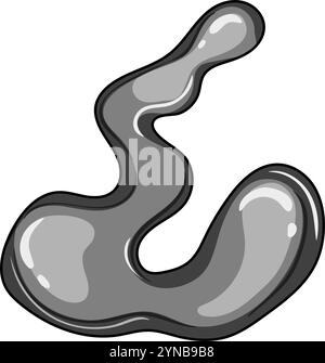 casting metal liquid shapes cartoon vector illustration Stock Vector ...