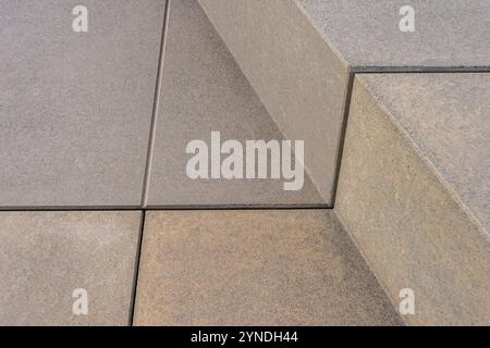 concrete steps, tiles, outdoors Stock Photo