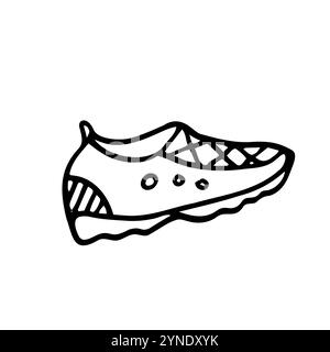 Cheerleader Pompom Doodle Icon. Vector sketch of Pom Poms. Isolated Stock Vector
