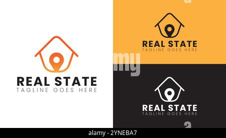 Real state and agency logo, business Stock Vector