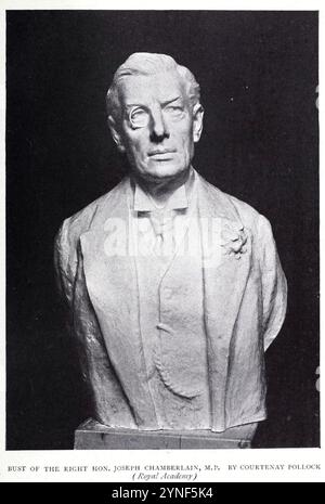 Bust Of Joseph Chamberlain By Courtenay Pollock Created In 1912 Is bust-of-joseph-chamberlain-by-courtenay-pollock-created-in-1912-is