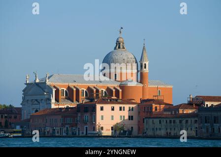 View of the Il Redentore church on the Giudecca island. Venice, Italy Stock Photo