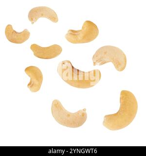 Cashew nuts isolated on a white background Stock Photo