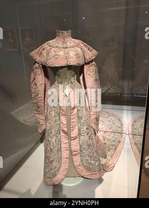 Ceremonial Court Dress worn by Princess Zinaida Yusupova. Stock Photo