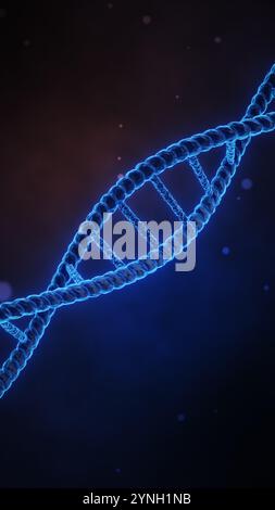 DNA Helix with Gradient Background Stock Photo - Alamy