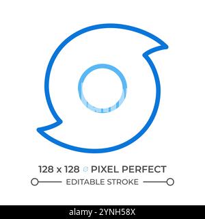 Hurricane two color line icon Stock Vector
