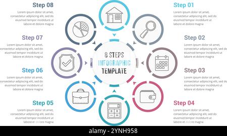 Vector illustration infographics eight options Stock Vector Image & Art ...