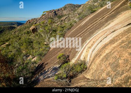 Australia, Tasmania, East Coast, Coles Bay, Freycinet National Park, Mount Amos Stock Photo