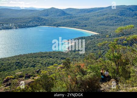 Australia, Tasmania, East Coast, Coles Bay, Freycinet National Park, Mount Amos Stock Photo