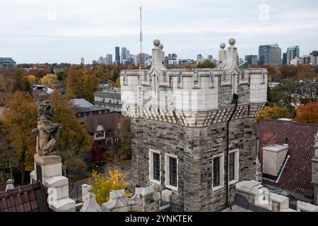 Tower at Casa Loma on Austin Terrace in Toronto, Ontario, Canada Stock Photo