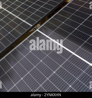 Detailed shot of a solar panel Stock Photo